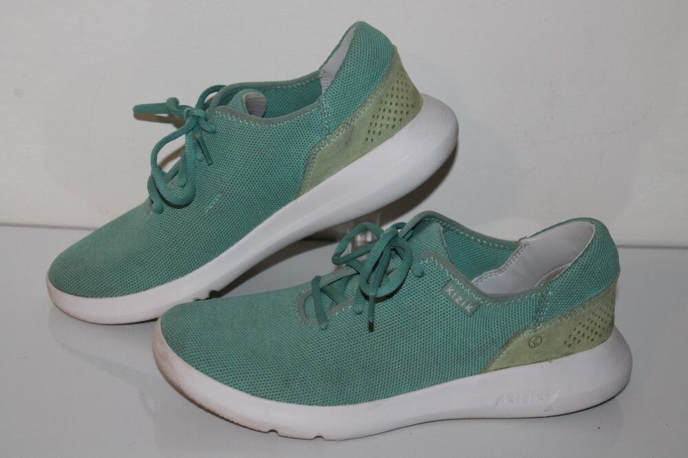 Kizik Madrid Casual Shoes Sneakers, #HOFCDMADJGOL, Seagreen, Women's Size 9